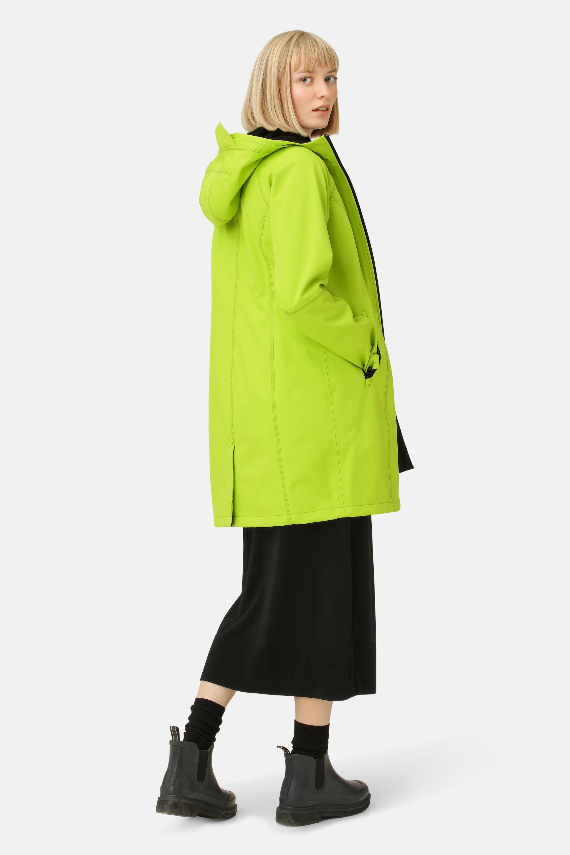 Softshell Regenmantel - Lime Green
